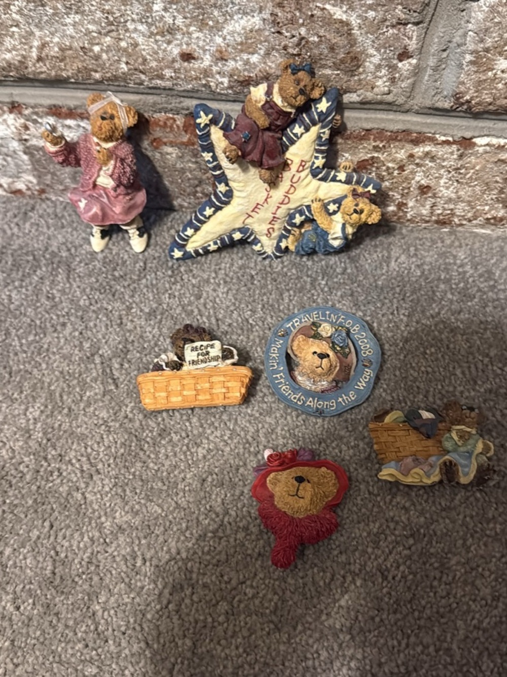 Boyd’s bear pins and basket hangers